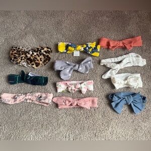 Kids Mixed Pattern Bow Headbands - Assorted Colors